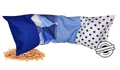 Nahřívací polštářek pšenice 50x18cm modrý